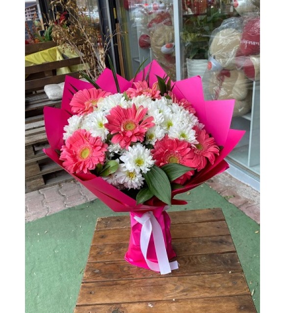 Papatya ve Gerbera Buketi